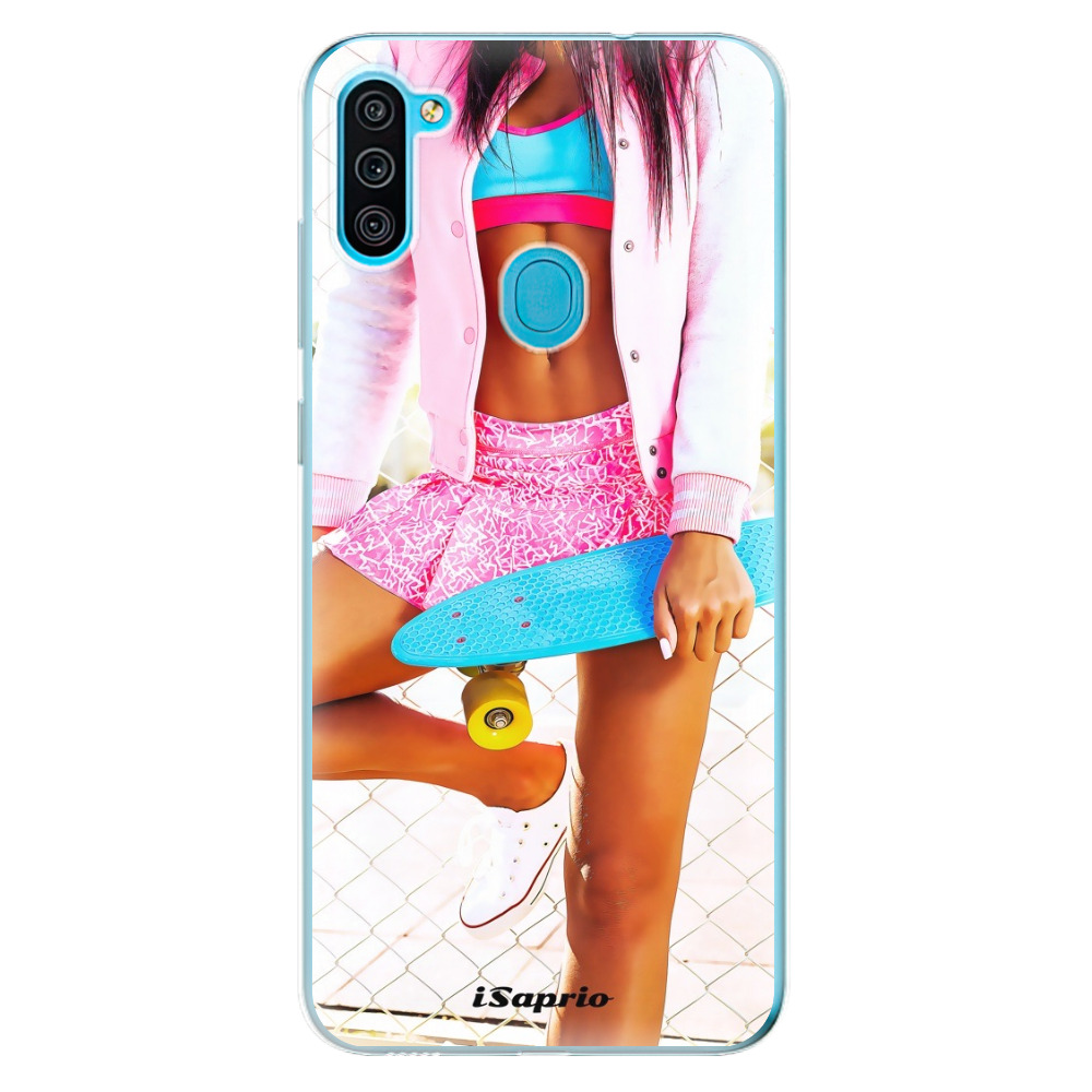 Odolné silikónové puzdro iSaprio - Skate girl 01 - Samsung Galaxy M11