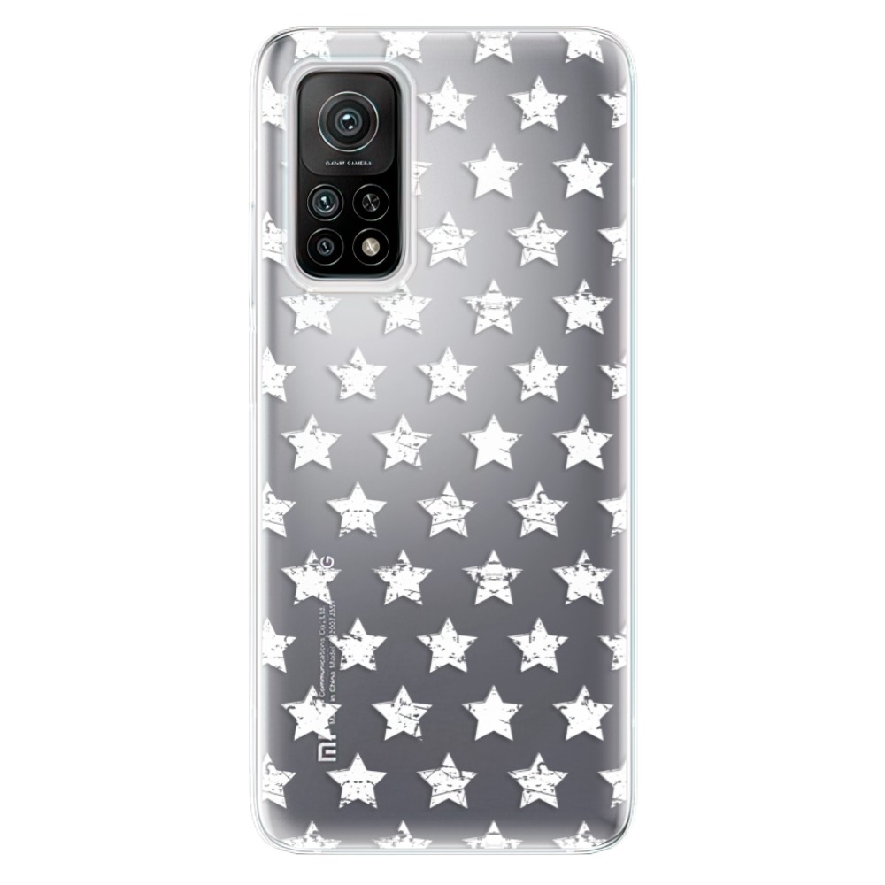 Odolné silikónové puzdro iSaprio - Stars Pattern - white - Xiaomi Mi 10T / Mi 10T Pro