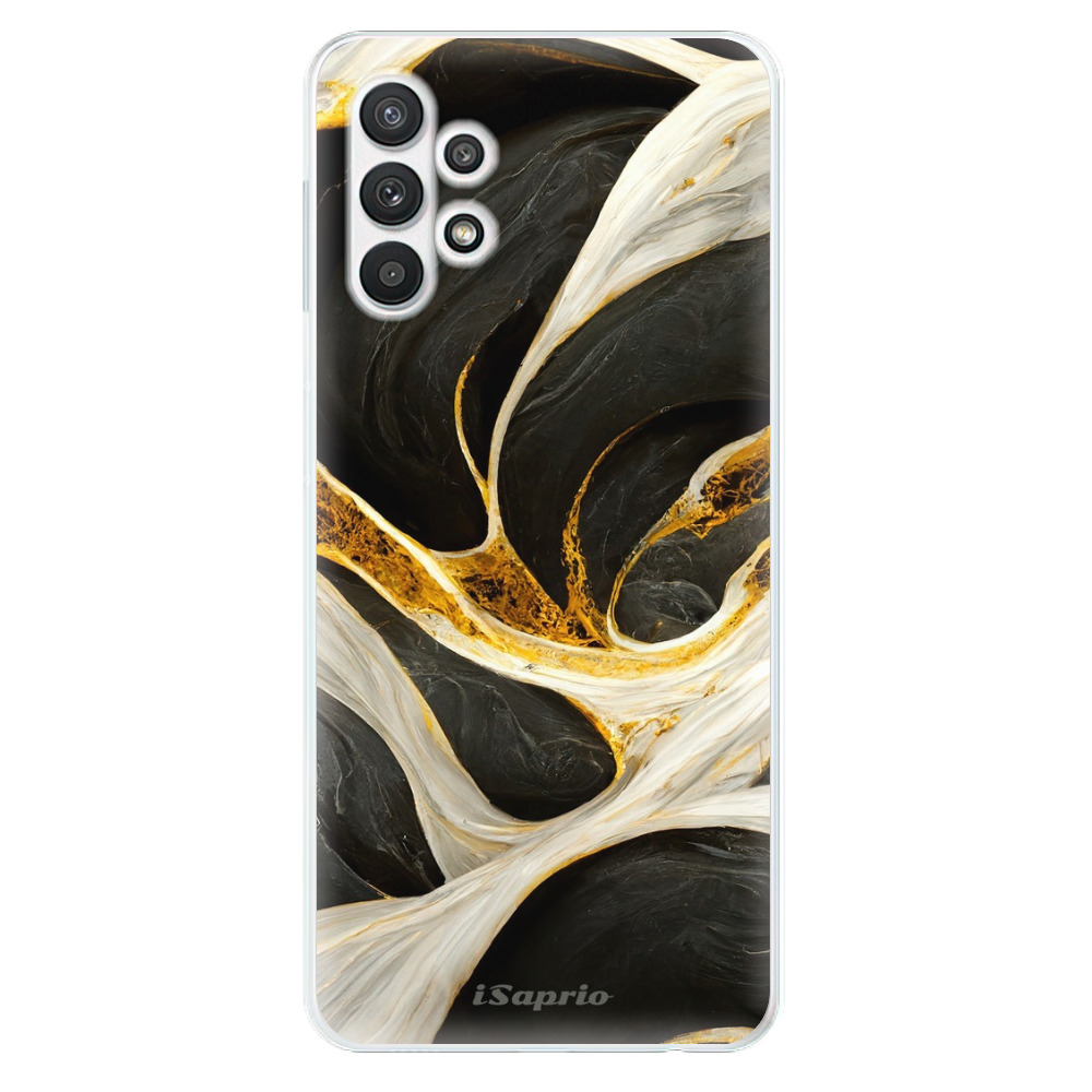 Odolné silikónové puzdro iSaprio - Black and Gold - Samsung Galaxy A32 5G