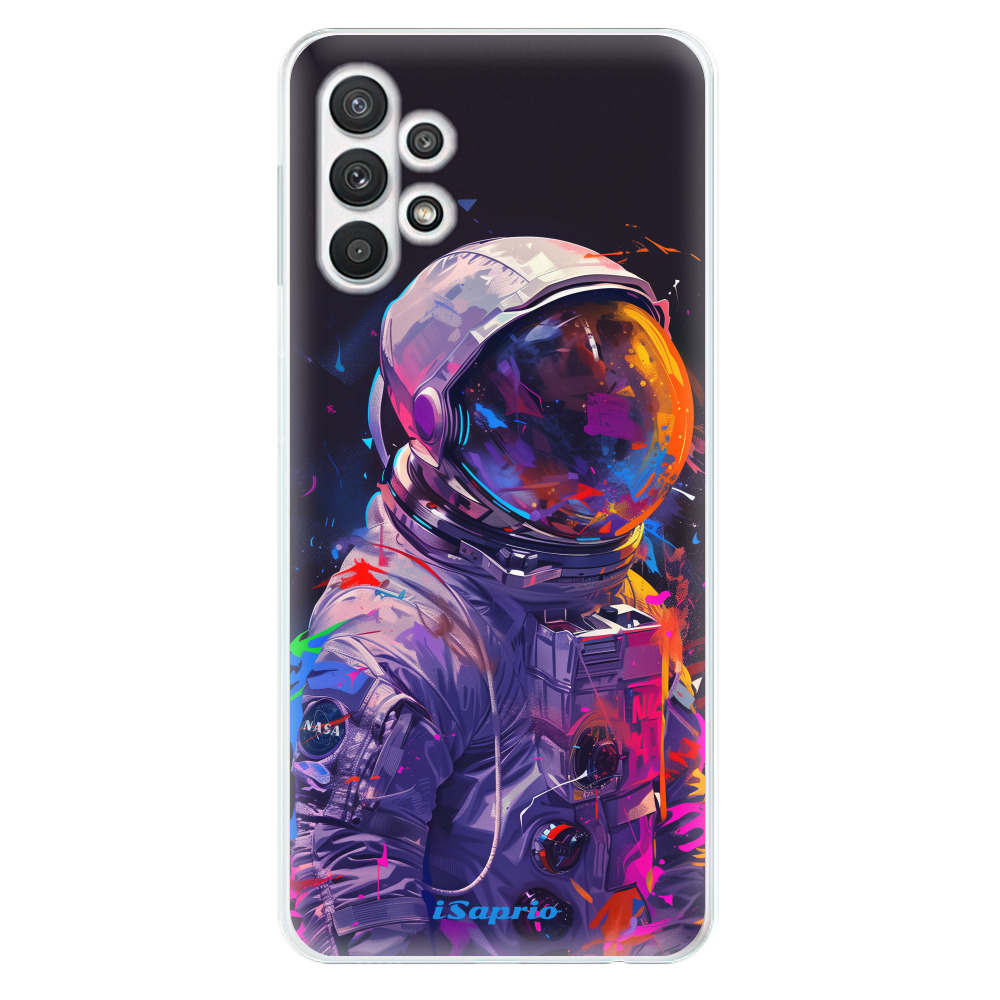 Odolné silikónové puzdro iSaprio - Neon Astronaut - Samsung Galaxy A32 5G