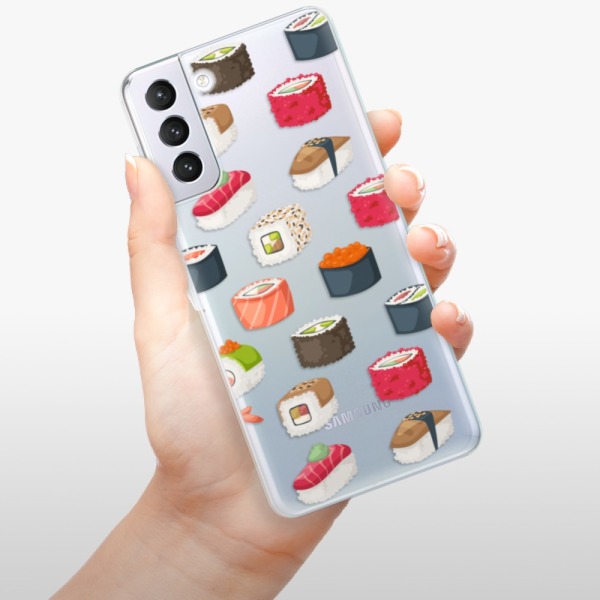Odolné silikónové puzdro iSaprio - Sushi Pattern - Samsung Galaxy S21+