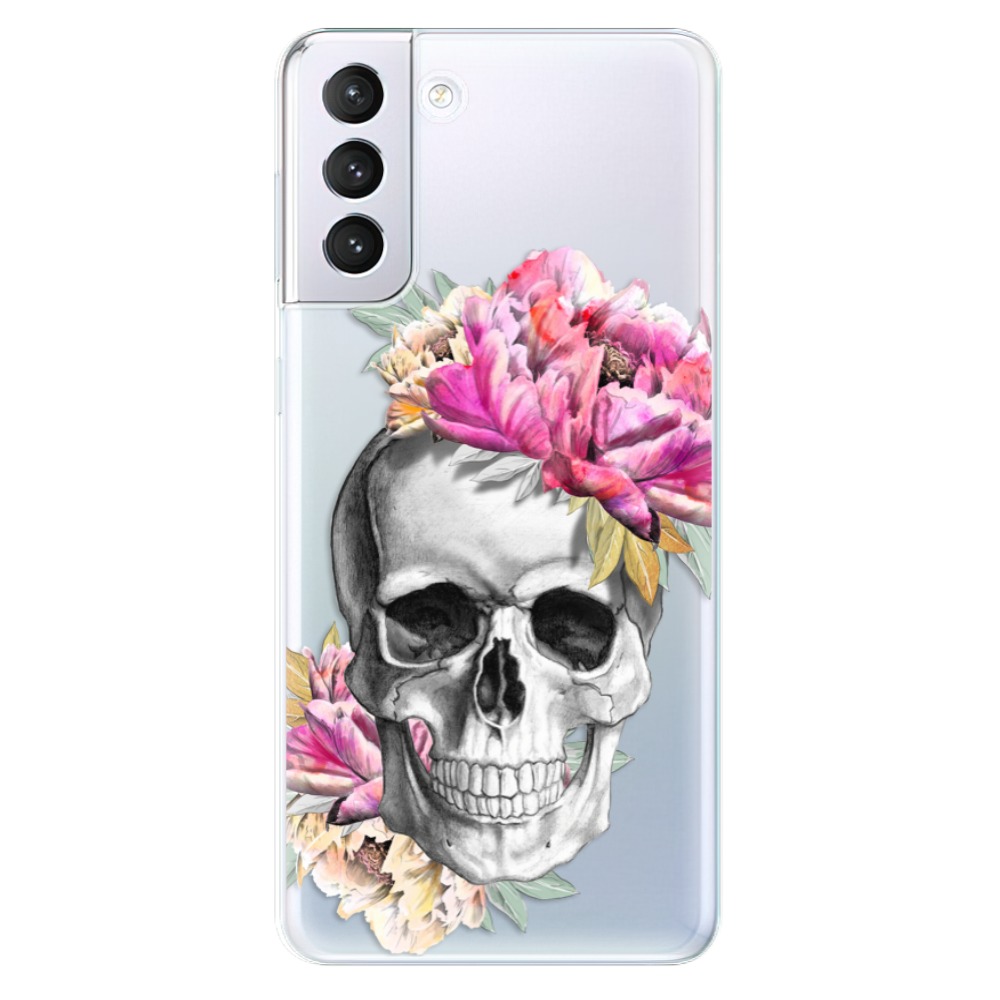 Odolné silikónové puzdro iSaprio - Pretty Skull - Samsung Galaxy S21+