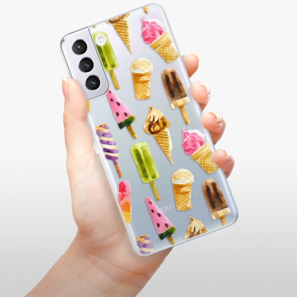 Odolné silikónové puzdro iSaprio - Ice Cream - Samsung Galaxy S21+