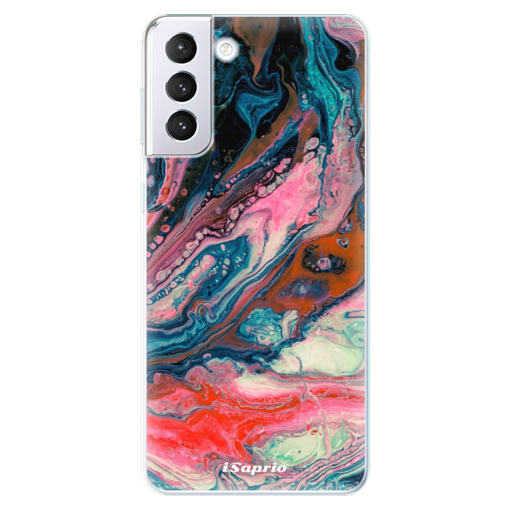 Odolné silikónové puzdro iSaprio - Abstract Paint 01 - Samsung Galaxy S21+