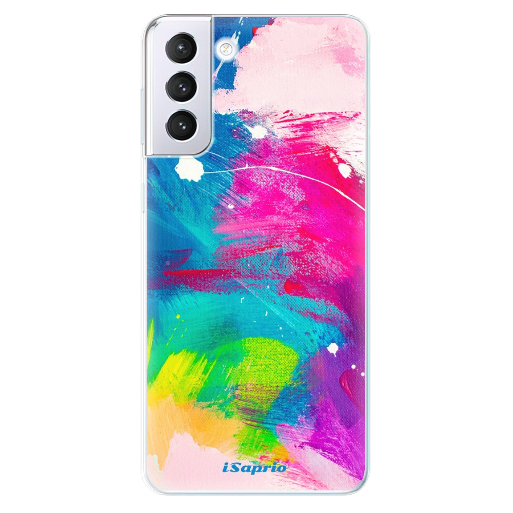 Odolné silikónové puzdro iSaprio - Abstract Paint 03 - Samsung Galaxy S21+