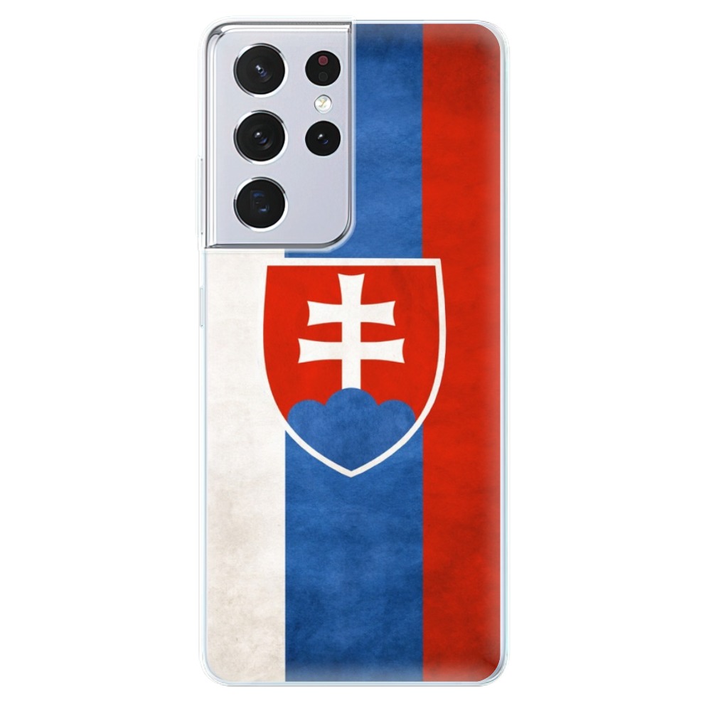 Odolné silikónové puzdro iSaprio - Slovakia Flag - Samsung Galaxy S21 Ultra