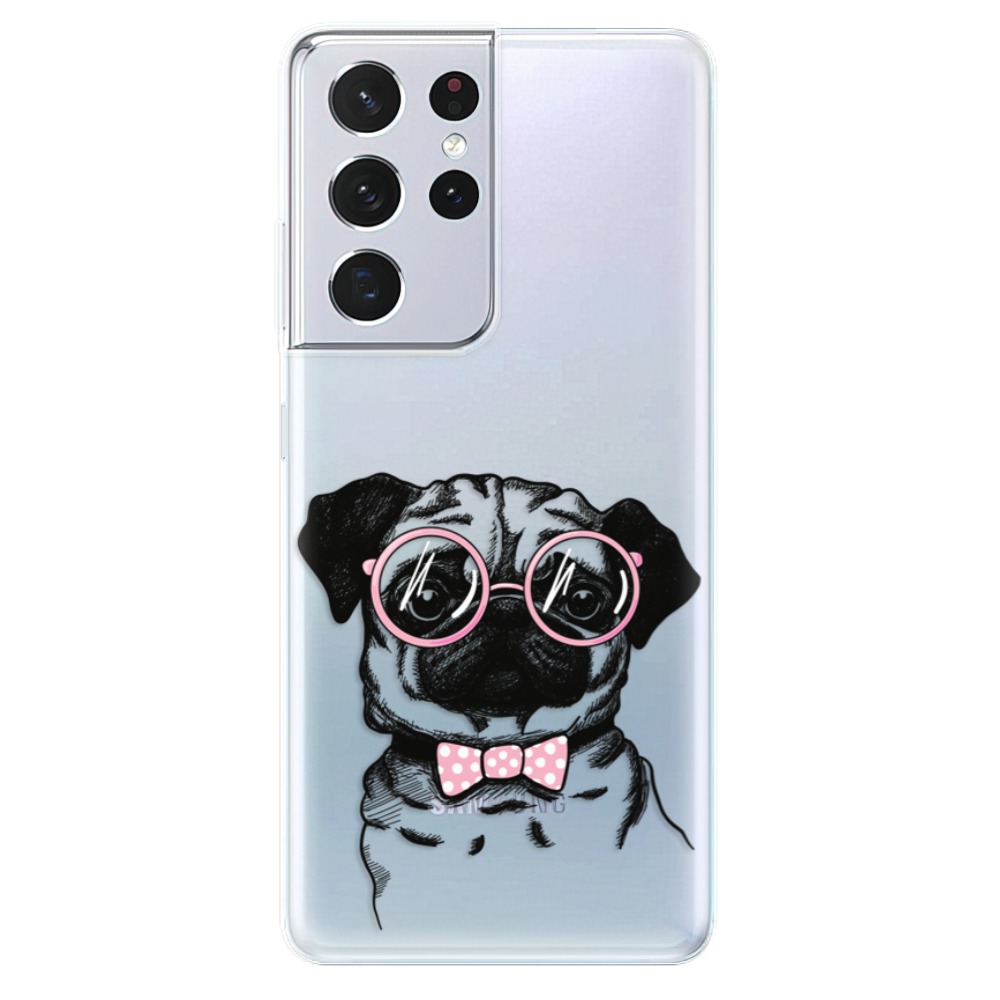 Odolné silikónové puzdro iSaprio - The Pug - Samsung Galaxy S21 Ultra