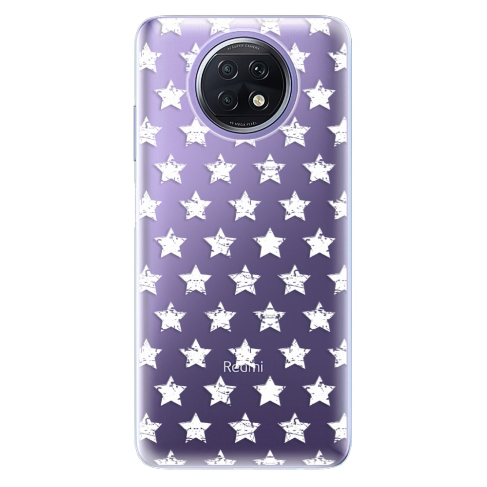 Odolné silikónové puzdro iSaprio - Stars Pattern - white - Xiaomi Redmi Note 9T