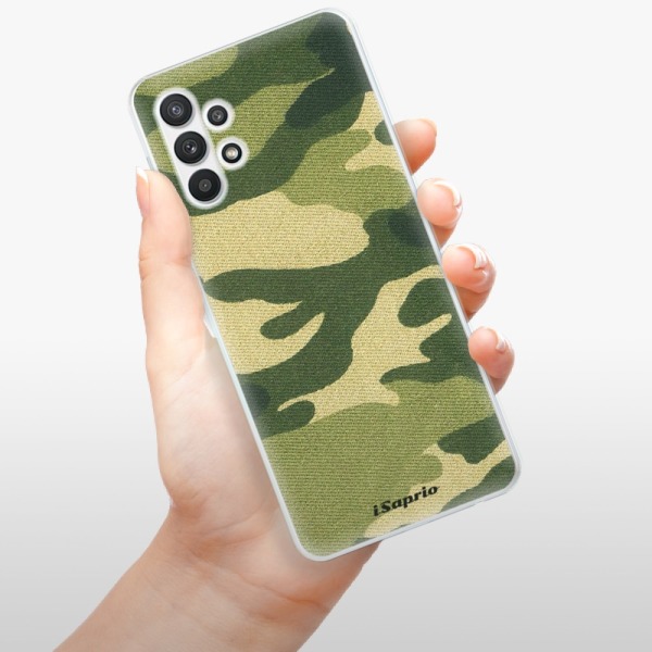 Odolné silikónové puzdro iSaprio - Green Camuflage 01 - Samsung Galaxy A32