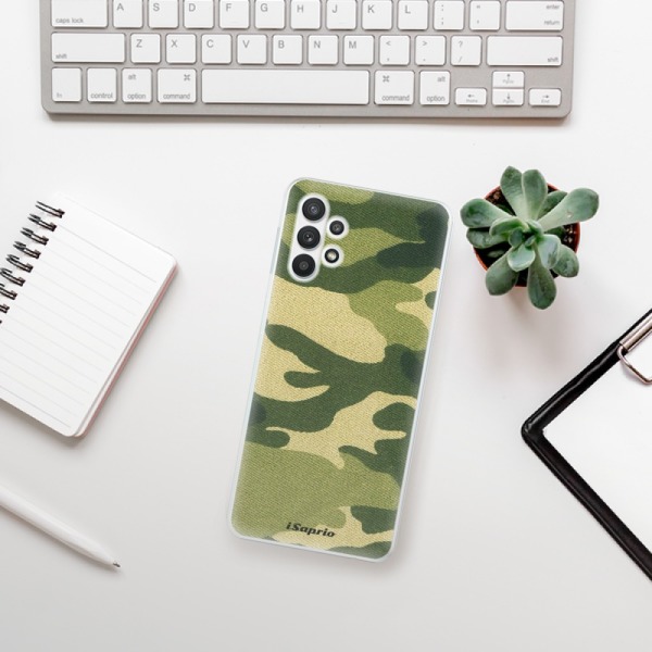 Odolné silikónové puzdro iSaprio - Green Camuflage 01 - Samsung Galaxy A32