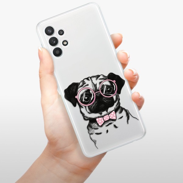 Odolné silikónové puzdro iSaprio - The Pug - Samsung Galaxy A32