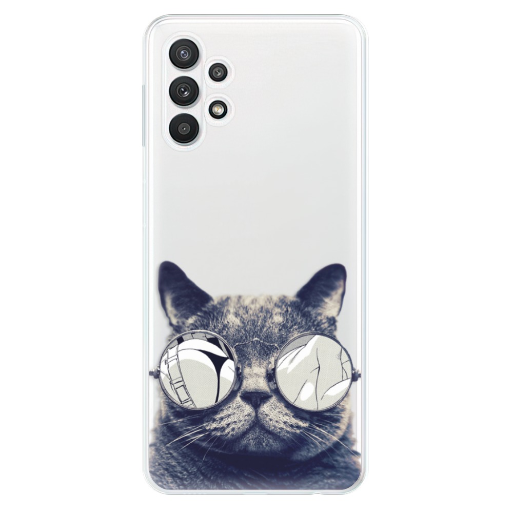 Odolné silikónové puzdro iSaprio - Crazy Cat 01 - Samsung Galaxy A32