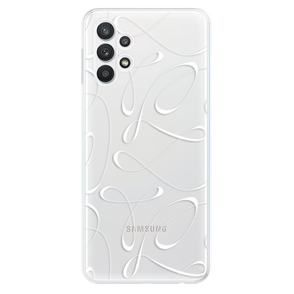 Odolné silikónové puzdro iSaprio - Fancy - white - Samsung Galaxy A32