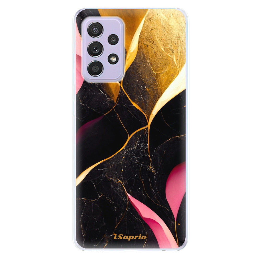 Odolné silikónové puzdro iSaprio - Gold Pink Marble - Samsung Galaxy A52/A52 5G