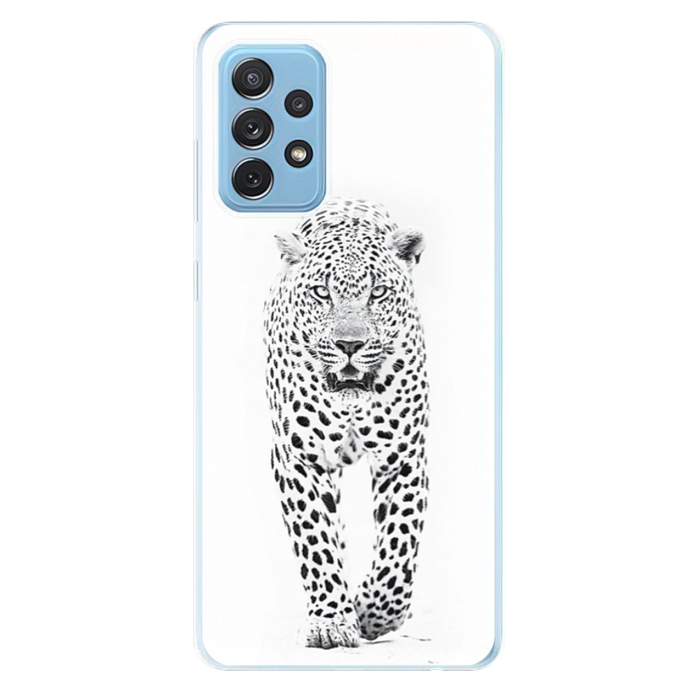Odolné silikónové puzdro iSaprio - White Jaguar - Samsung Galaxy A72