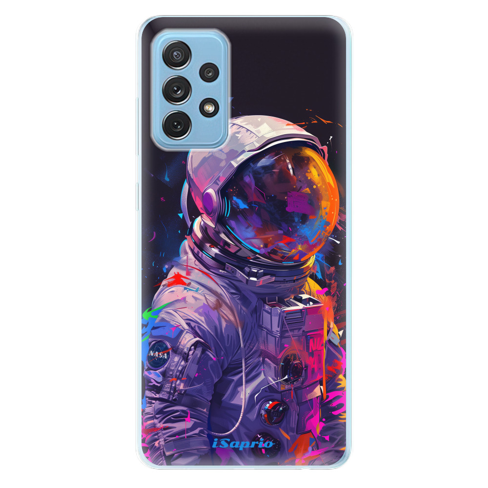 Odolné silikónové puzdro iSaprio - Neon Astronaut - Samsung Galaxy A72