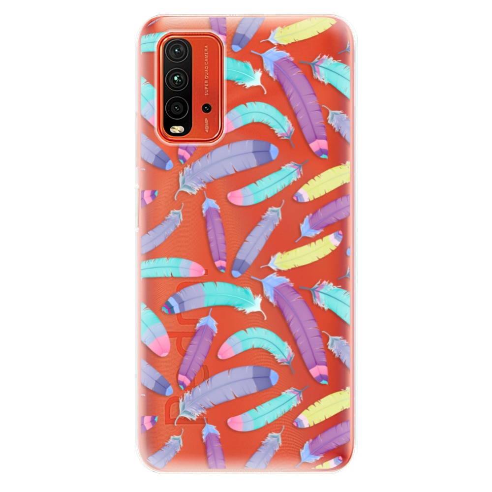 Odolné silikónové puzdro iSaprio - Feather Pattern 01 - Xiaomi Redmi 9T