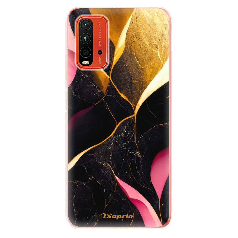 Odolné silikónové puzdro iSaprio - Gold Pink Marble - Xiaomi Redmi 9T