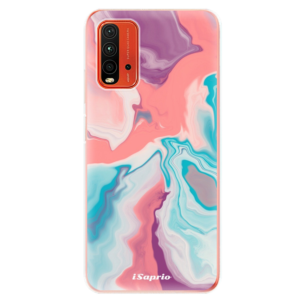 Odolné silikónové puzdro iSaprio - New Liquid - Xiaomi Redmi 9T