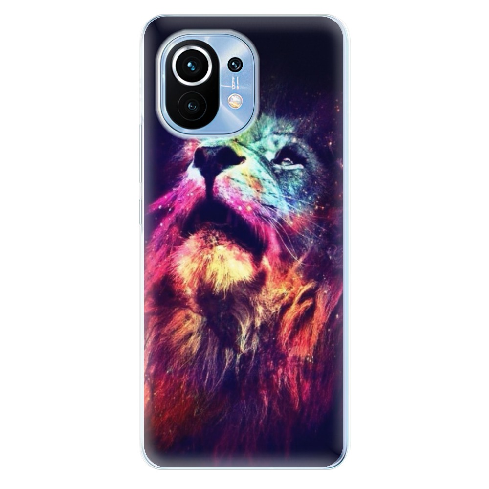 Odolné silikónové puzdro iSaprio - Lion in Colors - Xiaomi Mi 11