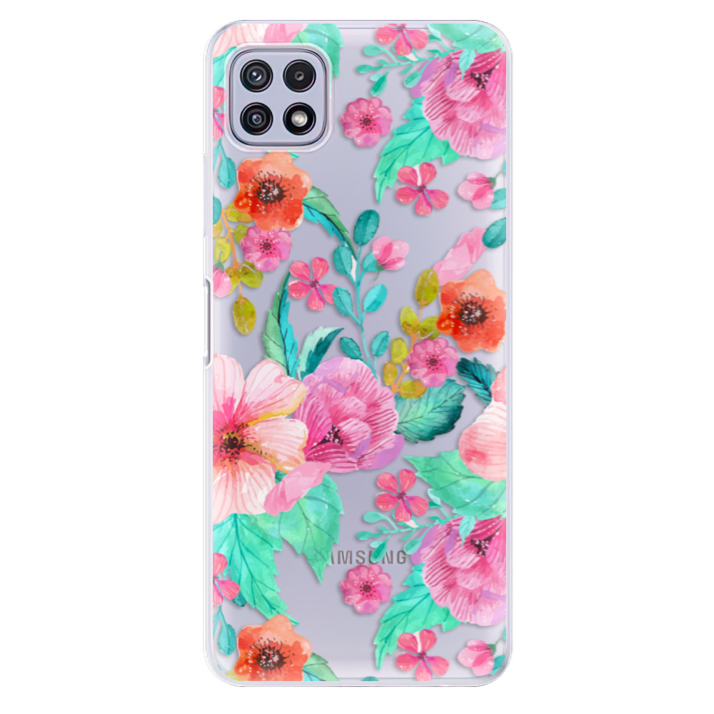 Odolné silikónové puzdro iSaprio - Flower Pattern 01 - Samsung Galaxy A22 5G