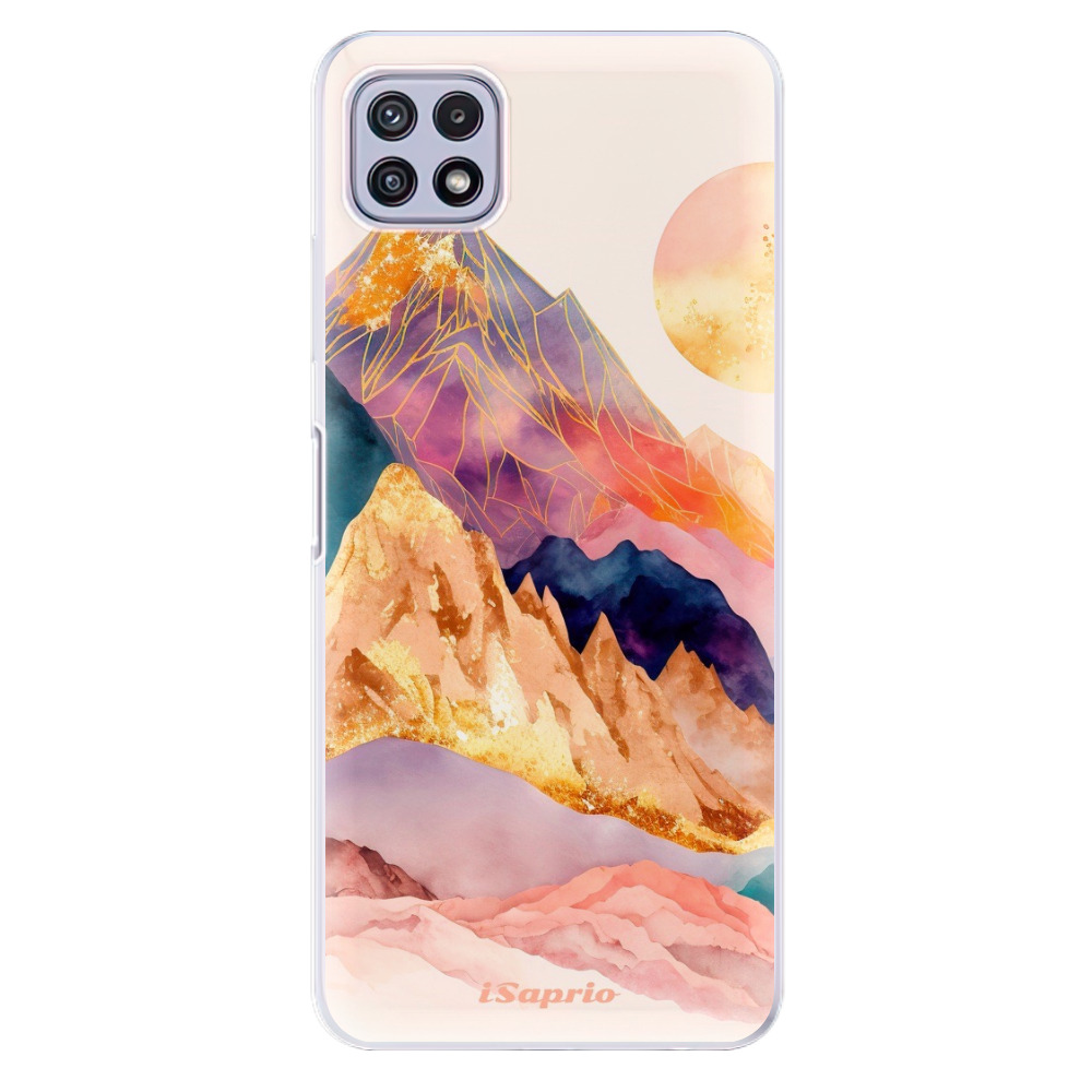 Odolné silikónové puzdro iSaprio - Abstract Mountains - Samsung Galaxy A22 5G