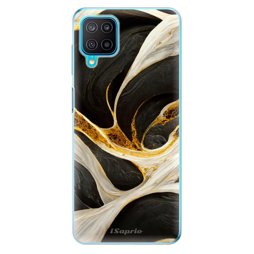 Odolné silikónové puzdro iSaprio - Black and Gold - Samsung Galaxy M12