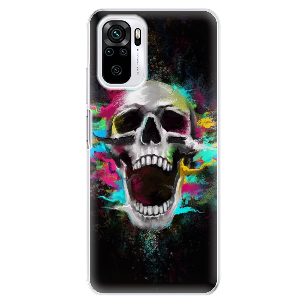 Odolné silikónové puzdro iSaprio - Skull in Colors - Xiaomi Redmi Note 10 / Note 10S