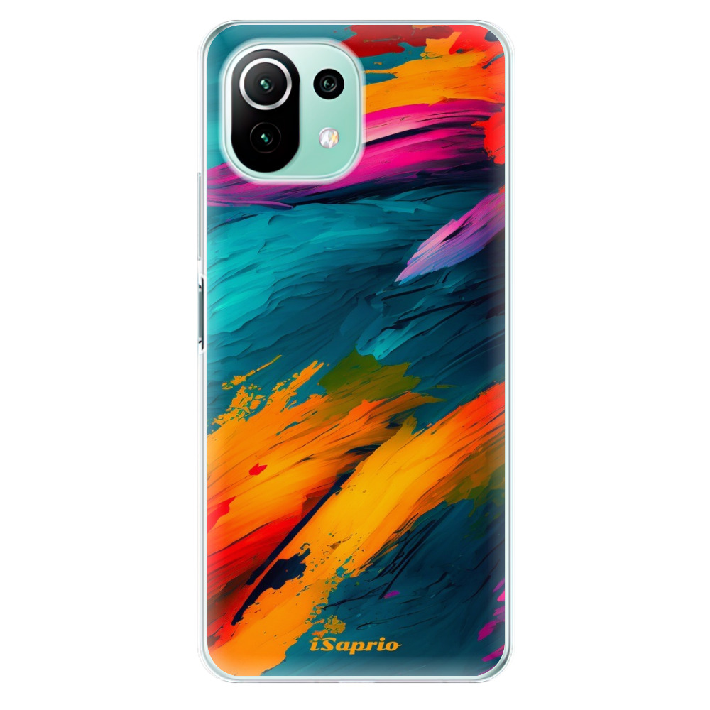 Odolné silikónové puzdro iSaprio - Blue Paint - Xiaomi Mi 11 Lite