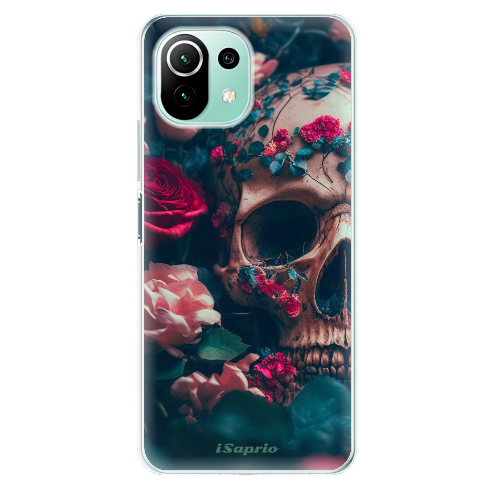 Odolné silikónové puzdro iSaprio - Skull in Roses - Xiaomi Mi 11 Lite