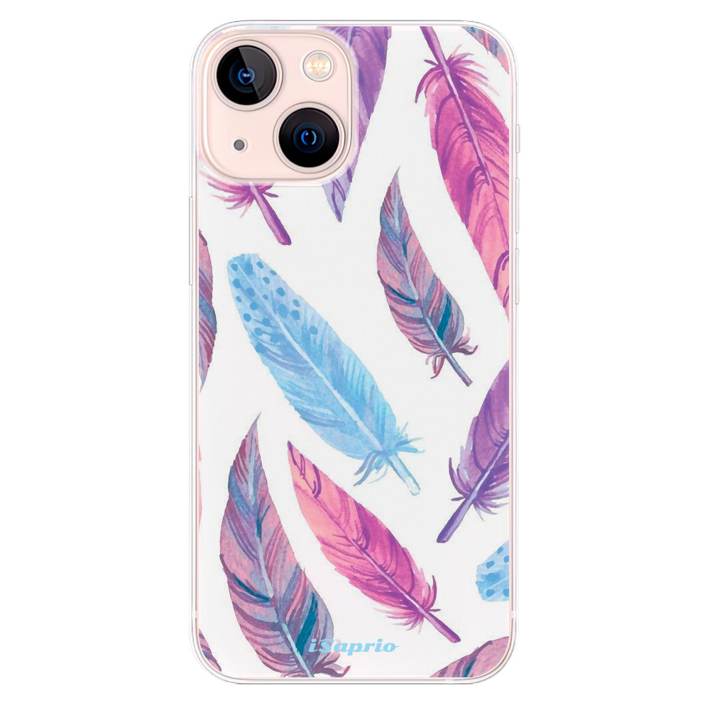 Odolné silikónové puzdro iSaprio - Feather Pattern 10 - iPhone 13 mini