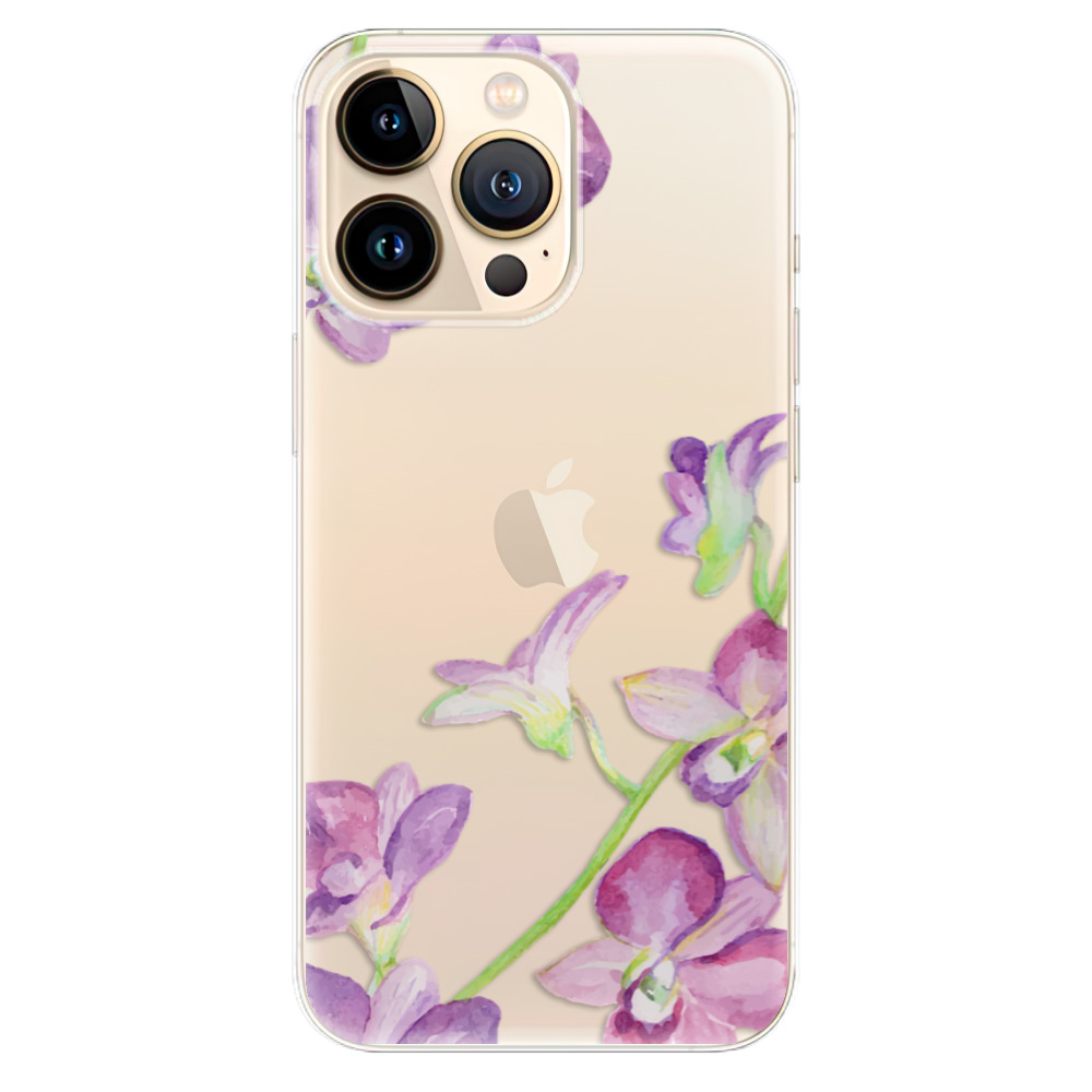 Odolné silikónové puzdro iSaprio - Purple Orchid - iPhone 13 Pro
