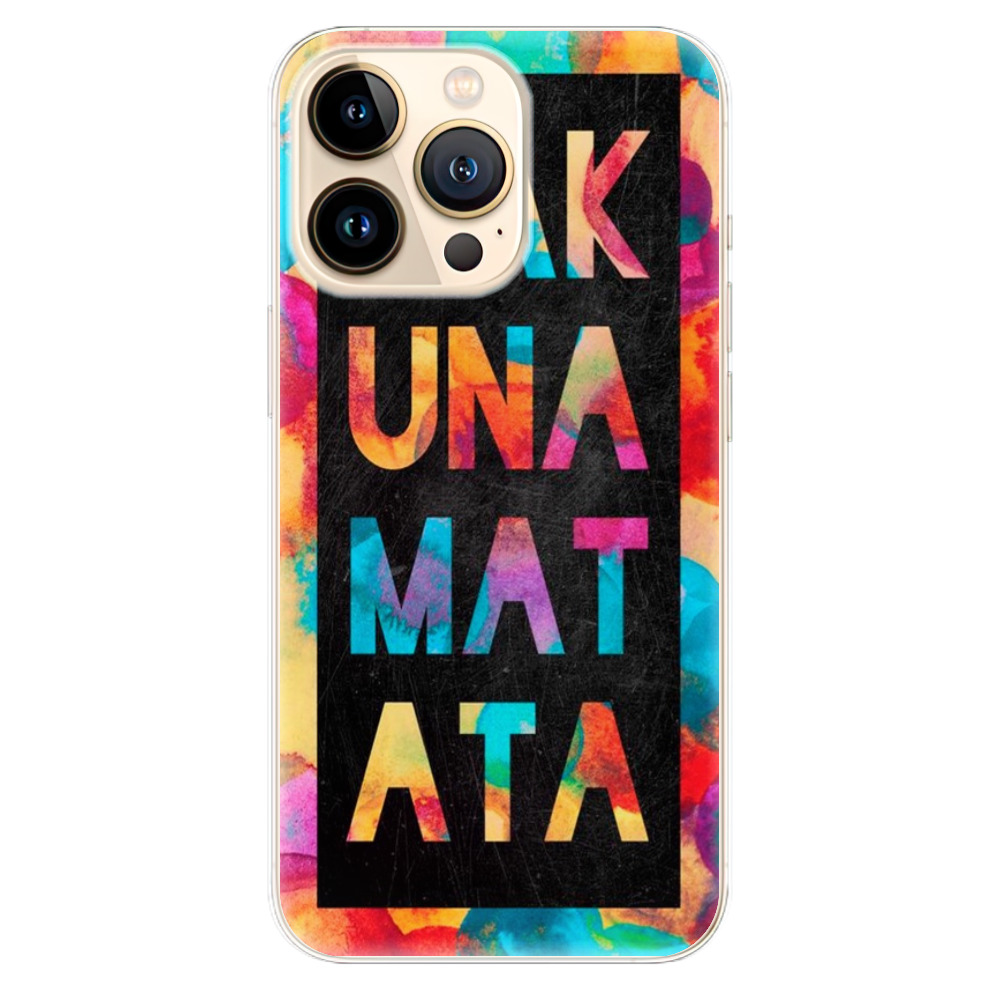 Odolné silikónové puzdro iSaprio - Hakuna Matata 01 - iPhone 13 Pro Max