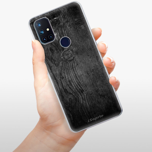 Odolné silikónové puzdro iSaprio - Black Wood 13 - OnePlus Nord N10 5G