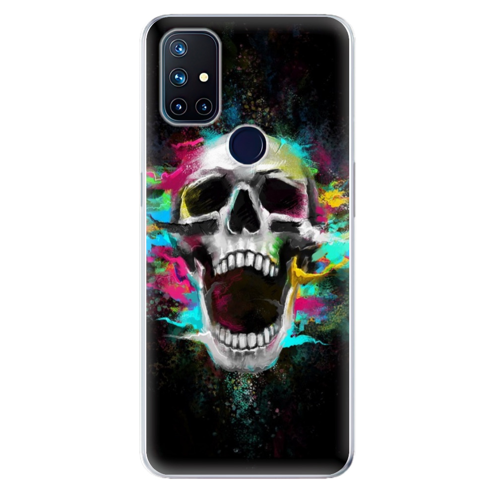 Odolné silikónové puzdro iSaprio - Skull in Colors - OnePlus Nord N10 5G