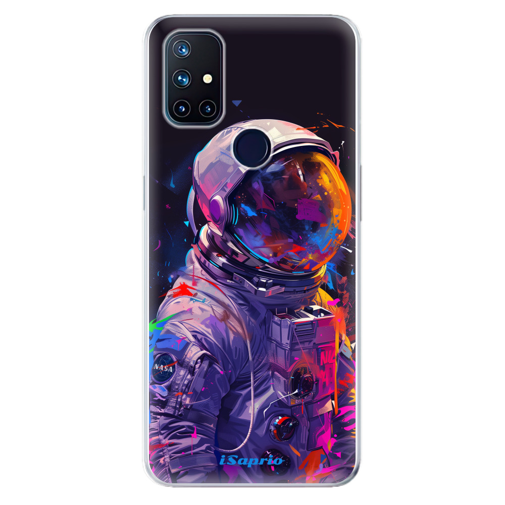 Odolné silikónové puzdro iSaprio - Neon Astronaut - OnePlus Nord N10 5G