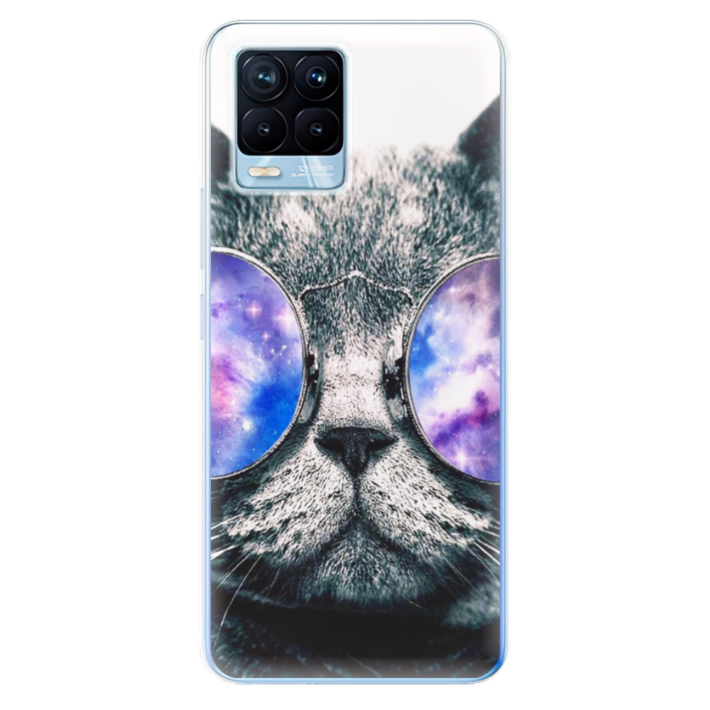 Odolné silikónové puzdro iSaprio - Galaxy Cat - Realme 8 / 8 Pro