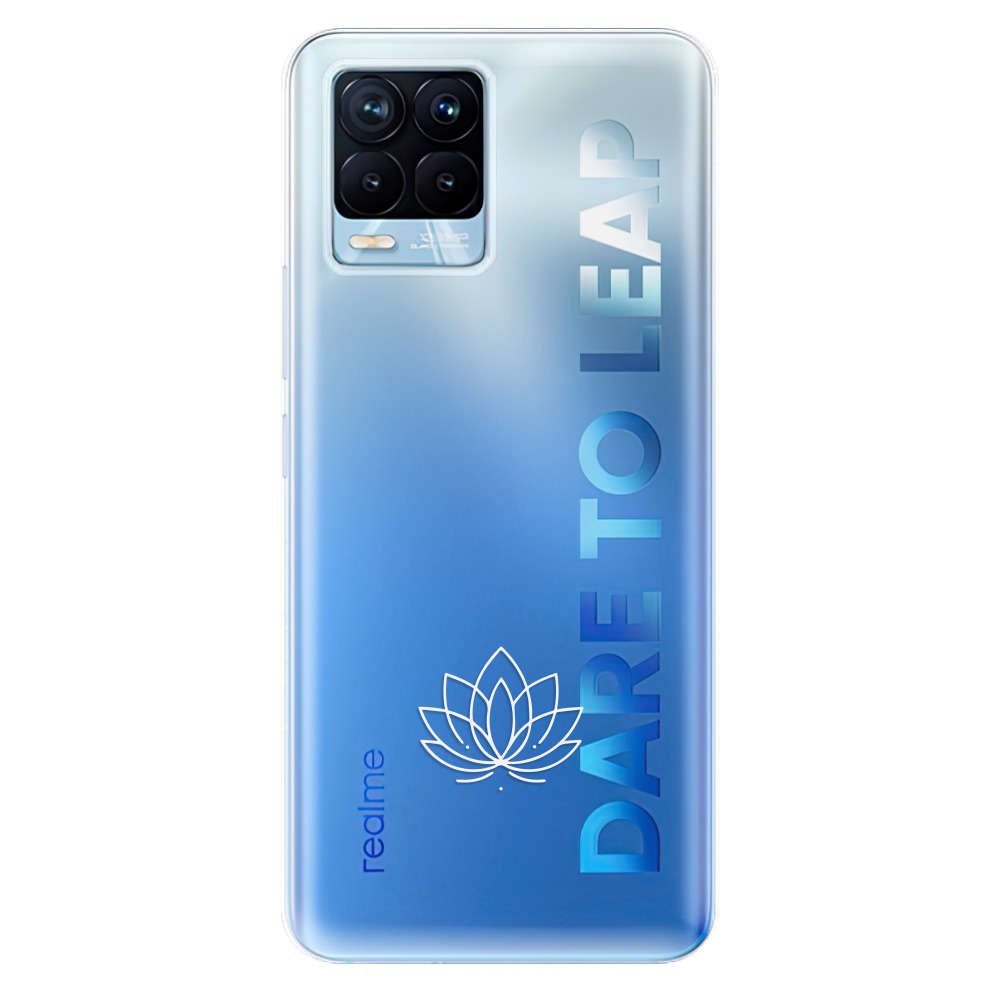 Odolné silikónové puzdro iSaprio - čiré - Lotos - Realme 8 / 8 Pro