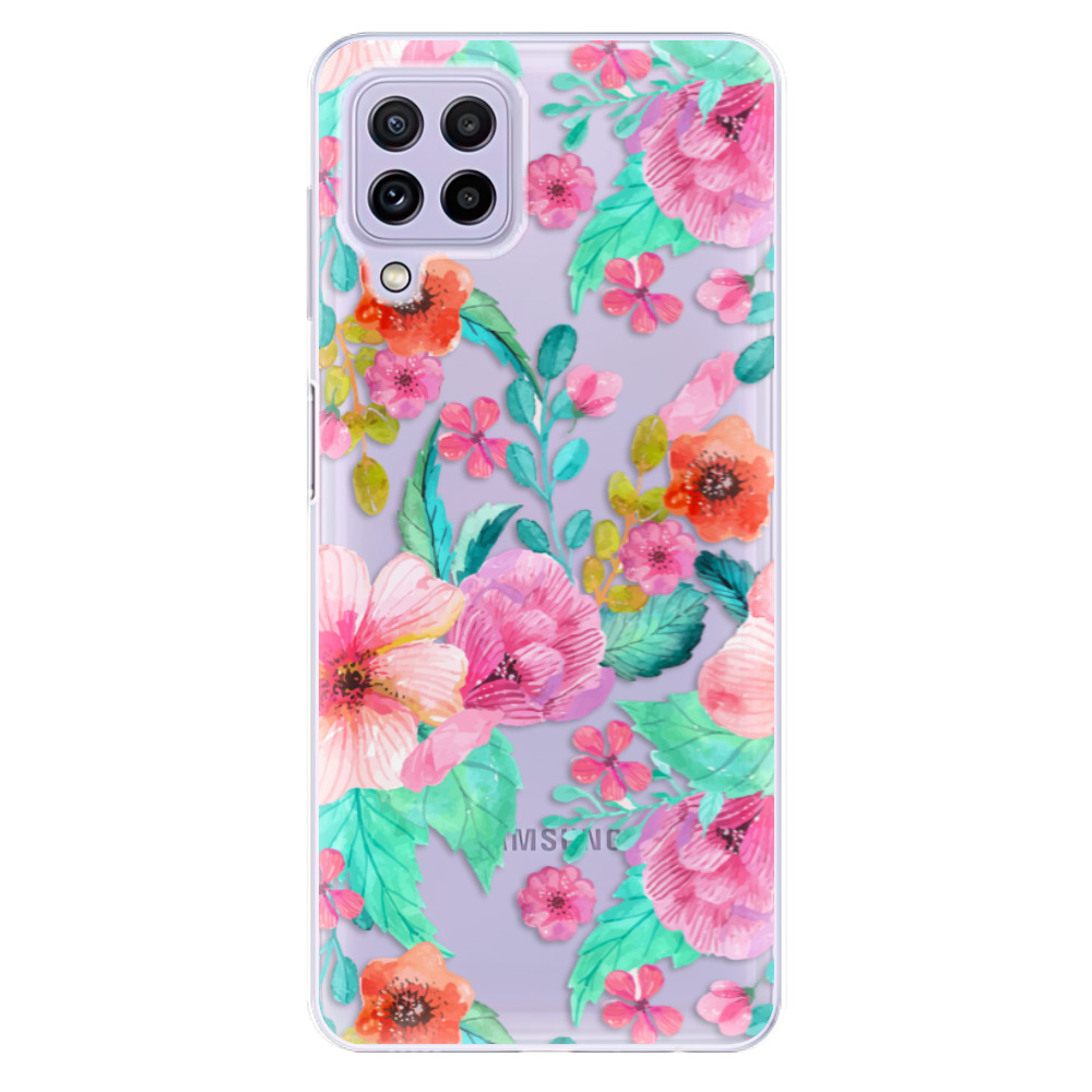 Odolné silikónové puzdro iSaprio - Flower Pattern 01 - Samsung Galaxy A22