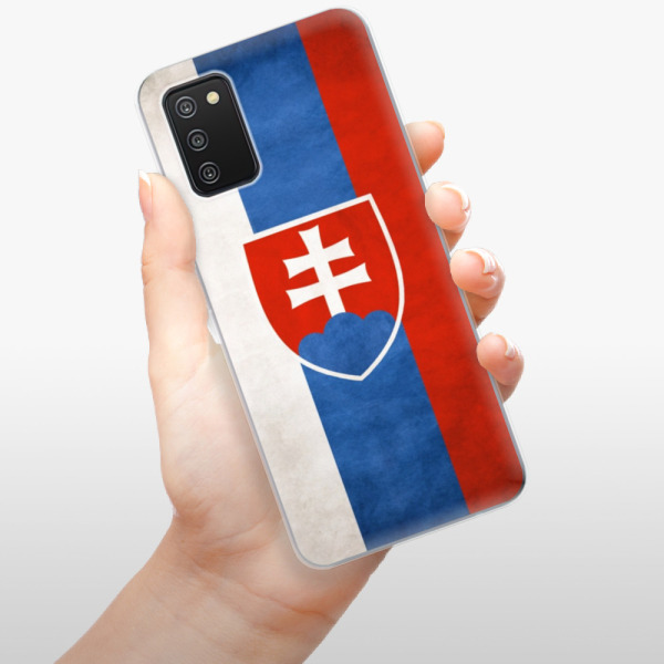 Odolné silikónové puzdro iSaprio - Slovakia Flag - Samsung Galaxy A03s