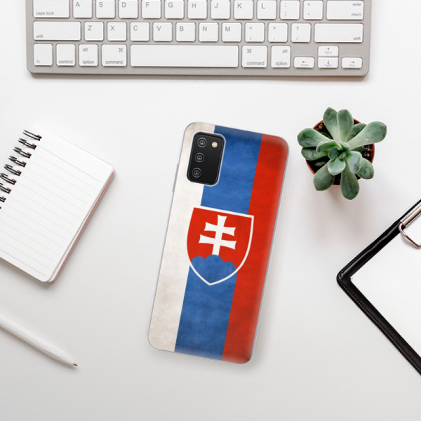 Odolné silikónové puzdro iSaprio - Slovakia Flag - Samsung Galaxy A03s