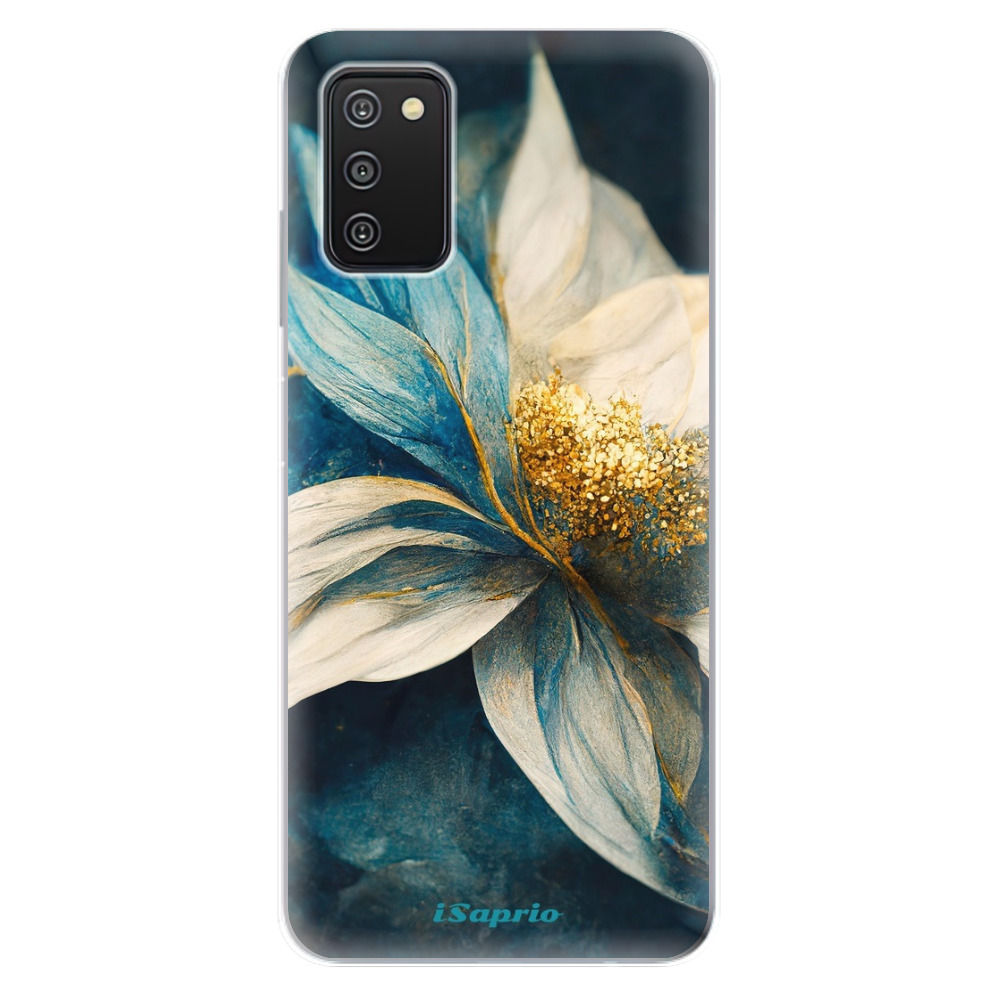 Odolné silikónové puzdro iSaprio - Blue Petals - Samsung Galaxy A03s