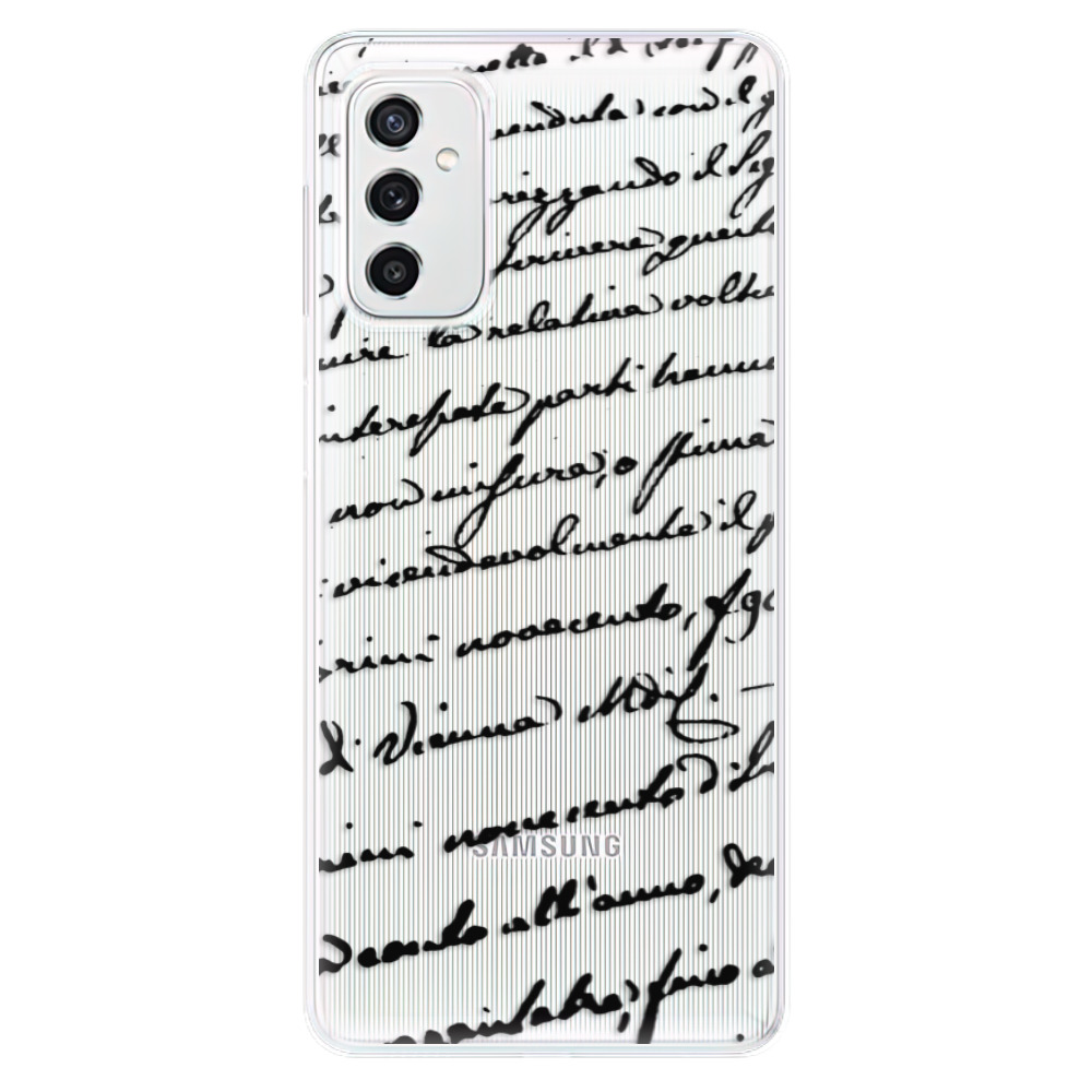 Odolné silikónové puzdro iSaprio - Handwriting 01 - black - Samsung Galaxy M52 5G