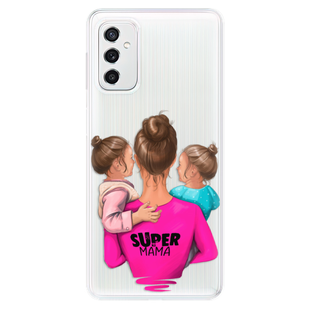 Odolné silikónové puzdro iSaprio - Super Mama - Two Girls - Samsung Galaxy M52 5G