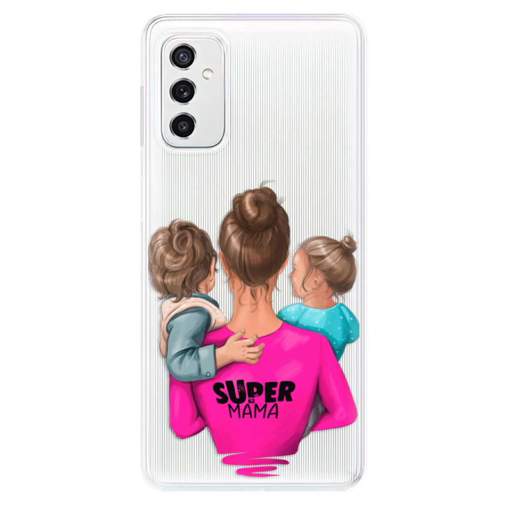 Odolné silikónové puzdro iSaprio - Super Mama - Boy and Girl - Samsung Galaxy M52 5G