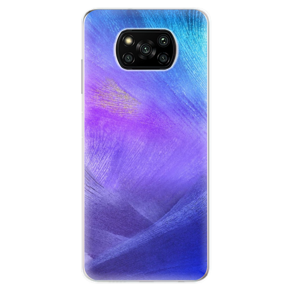 Odolné silikónové puzdro iSaprio - Purple Feathers - Xiaomi Poco X3 Pro / X3 NFC