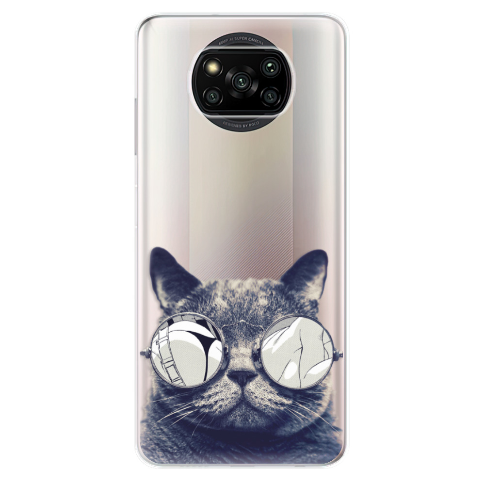 Odolné silikónové puzdro iSaprio - Crazy Cat 01 - Xiaomi Poco X3 Pro / X3 NFC