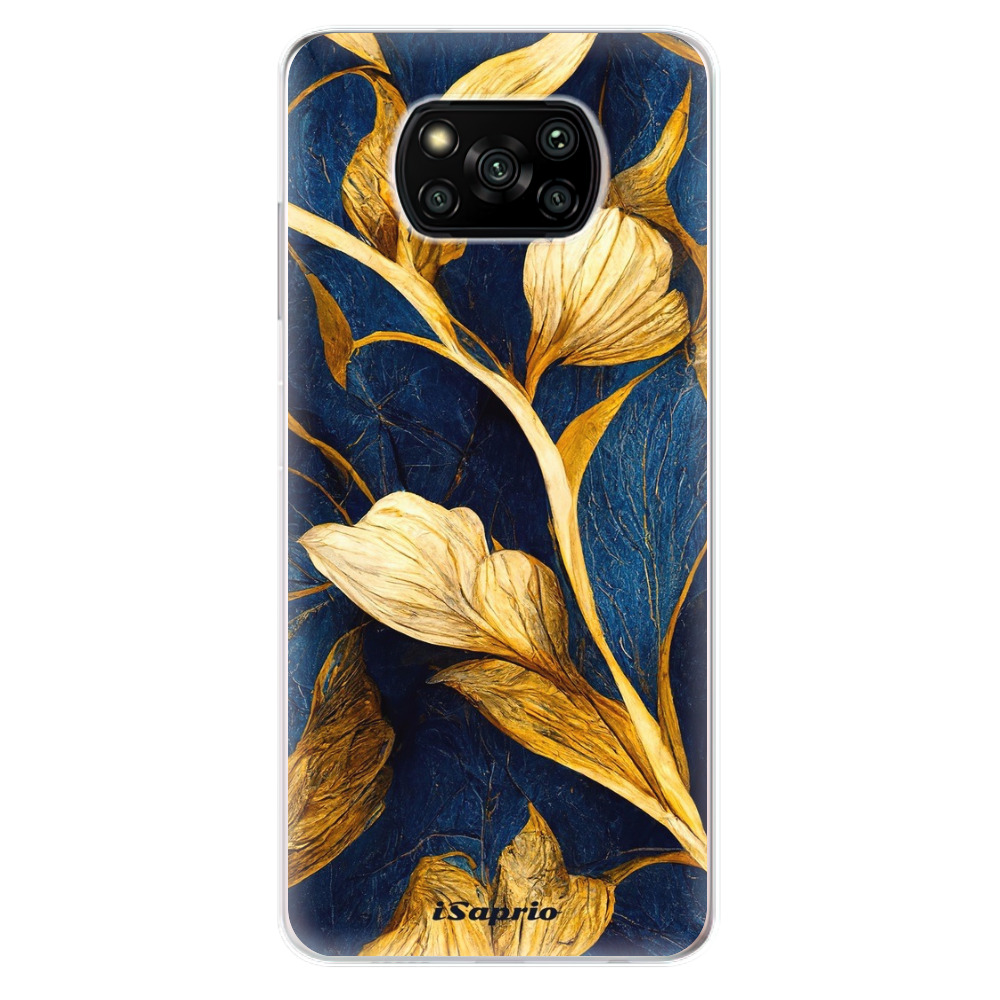 Odolné silikónové puzdro iSaprio - Gold Leaves - Xiaomi Poco X3 Pro / X3 NFC