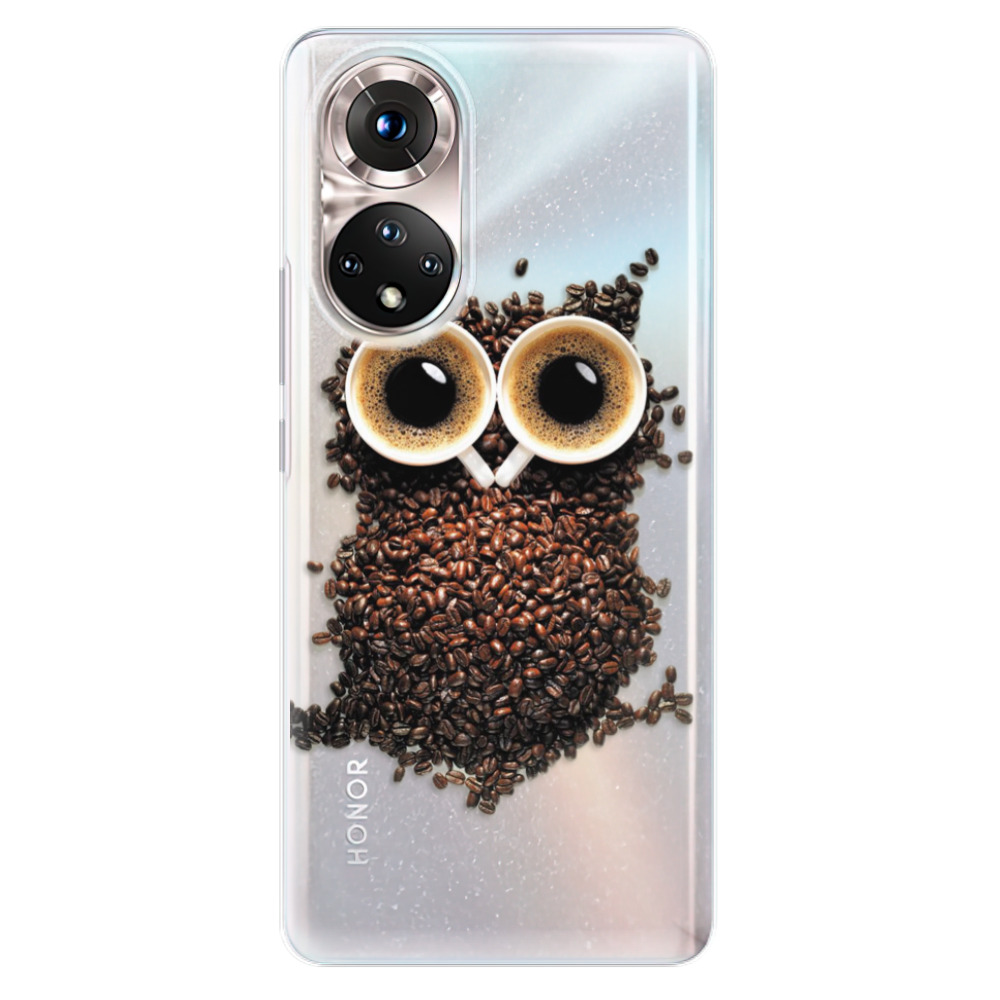 Odolné silikónové puzdro iSaprio - Owl And Coffee - Honor 50