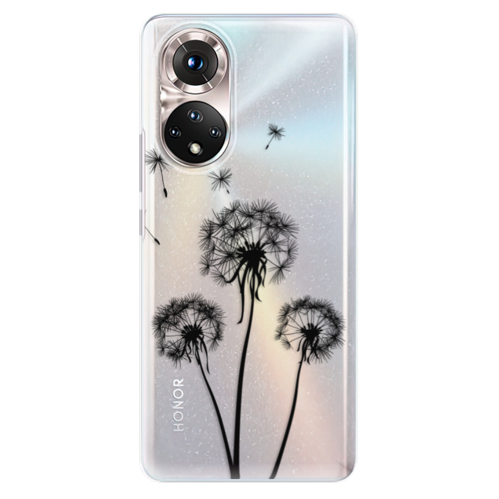 Odolné silikónové puzdro iSaprio - Three Dandelions - black - Honor 50